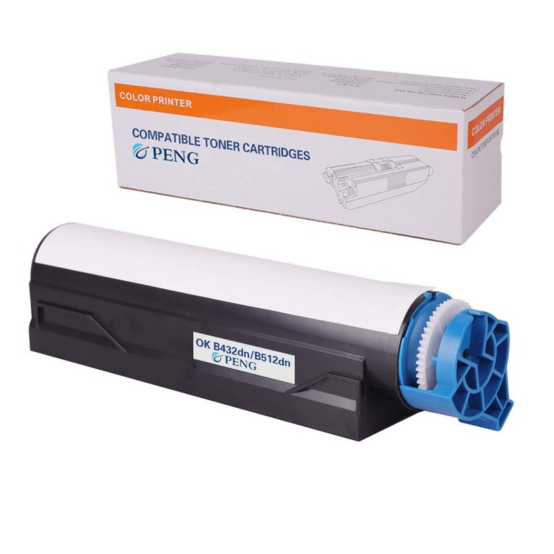 PENG Kuncheng Compatible for OKI OKIDATE B412 B432 Toner Cartridges Replacement for 45807105 412dn B432dn B512dn MB472dnw MB492dn MB562dnw Printers 7000 Pages 7K B(1-Pack Black) - Image 1